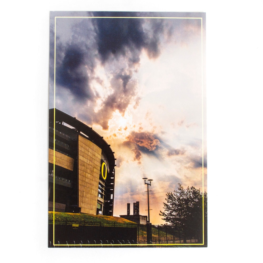 Autzen Stadium, Post Card, Art & School, Football, Duck Store, Autzen at Sunrise, 617405